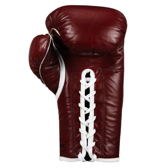 TITLE Old School Leather Sparring Gloves - Lace - Image 3
