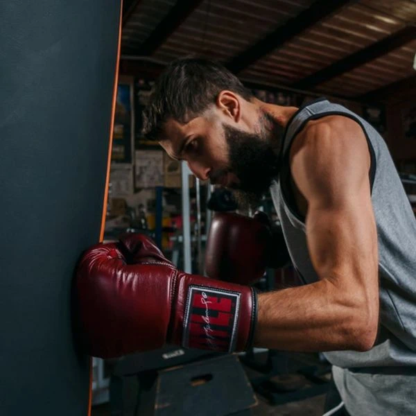 TITLE Boxing Sugar Ray Leonard Throwback Leather Bag Gloves - Image 8