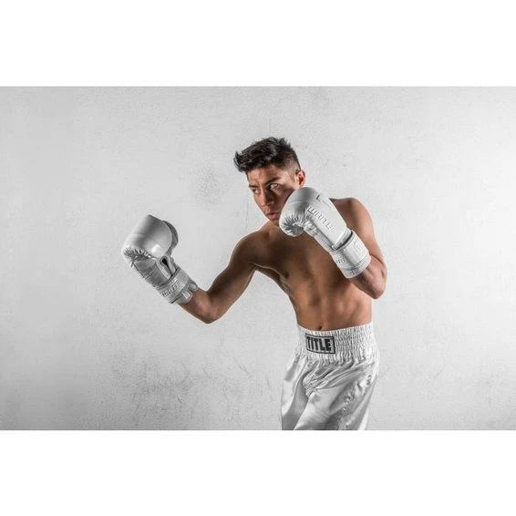 TITLE White Heavy Bag Gloves - Image 5